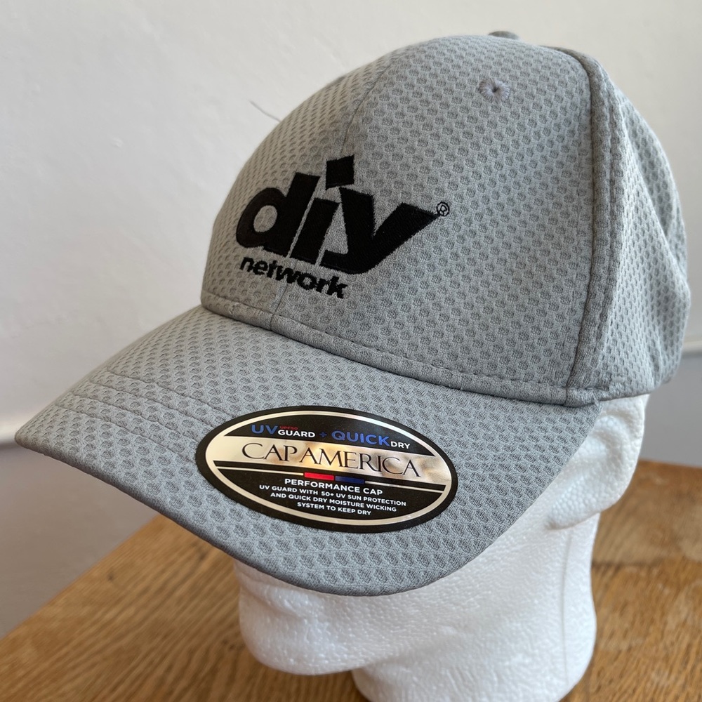 DIY Network Cap America Golf Hat Fitted Grey Small Medium